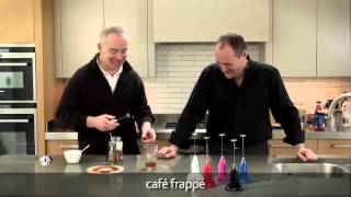 How to make a frappé coffee using an aerolatte milk frother [upl. by Nonnahsal]