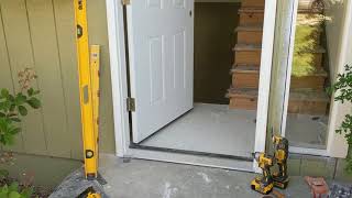 Jeld Wen Front Door Installation  Really crappy products and craftsmanship PART 1 [upl. by Elianora157]