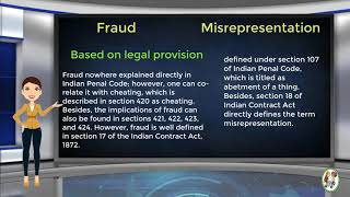 What is Difference Between Fraud amp Misrepresentation [upl. by Balliol]