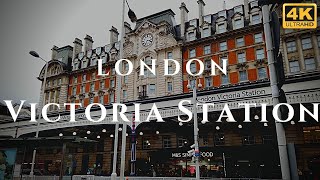 London Victoria Station Walk Through England 4K [upl. by Ahsiret939]