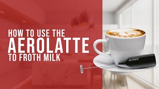 How To Use the AeroLatte To Froth Milk [upl. by Keare]