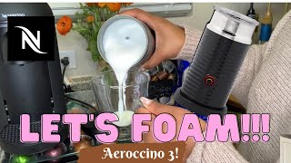 How To Foam Milk With Aeroccino 3 Make Coffee With Foam Tips amp Tricks  Easy Foamed Latte Recipe [upl. by Nayek]